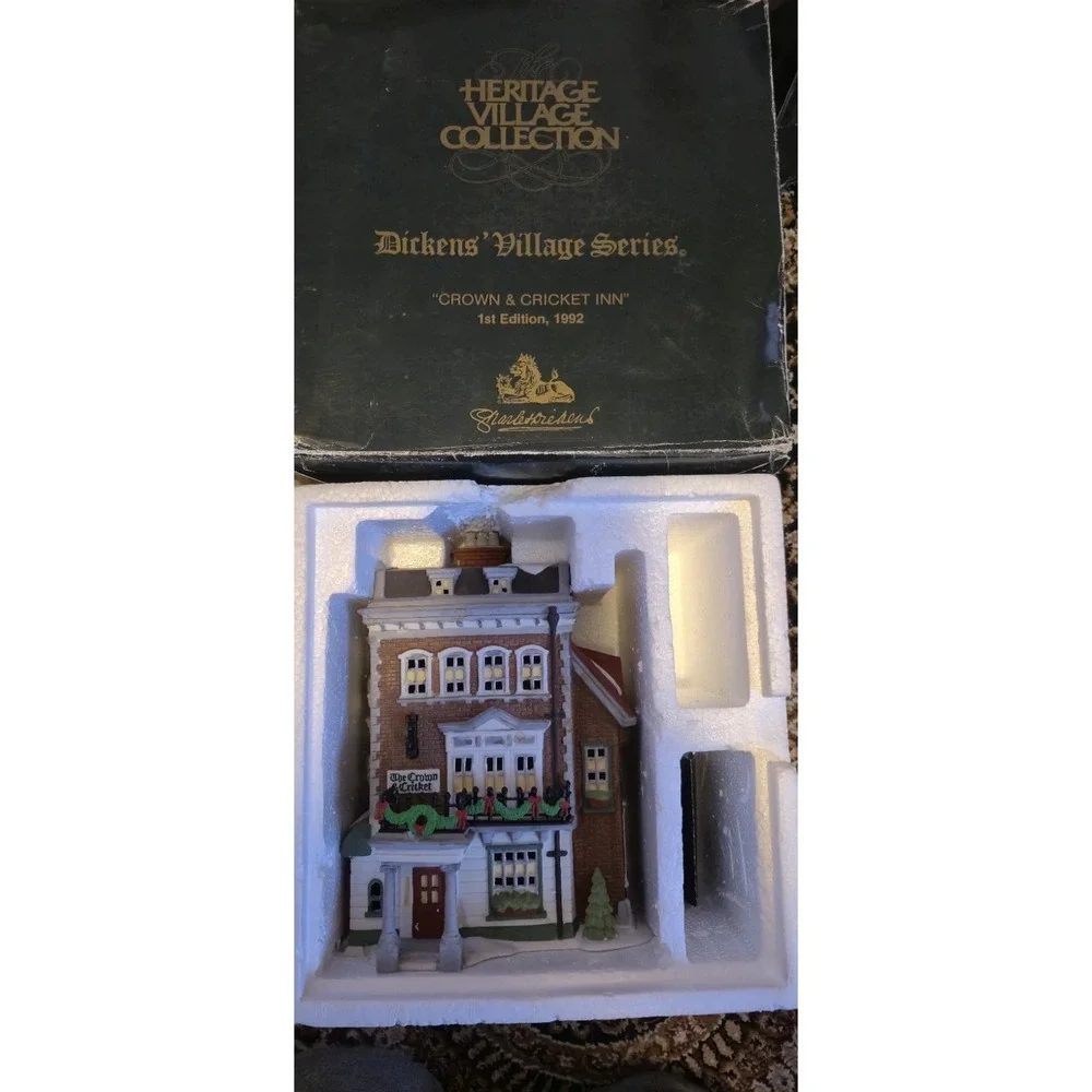 Dept 56 Dickens Village Dedlock Arms 1994  Original Box And Light, Tested